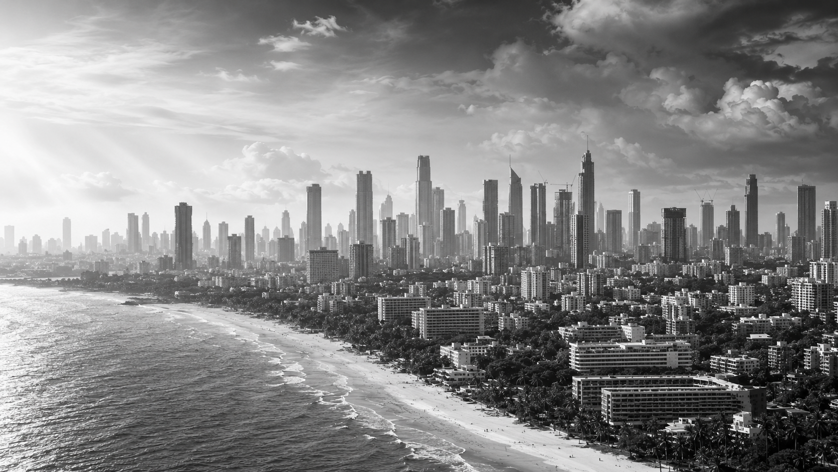 Mumbai skyline at dawn